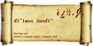 Álmos Jenő névjegykártya